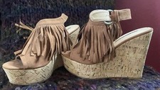 plateau high heels Kork Absatz