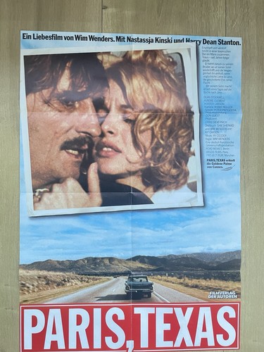 Paris texas film - paris,, poster