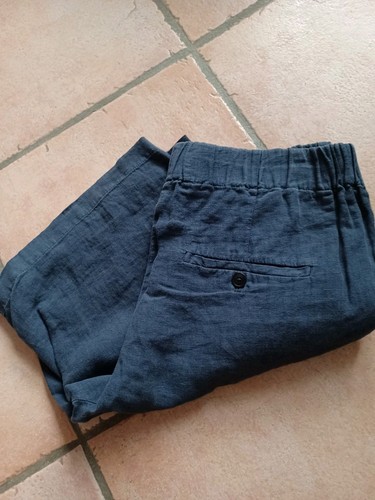 Marco polo hose leinen blau - 34,