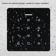 RFID Codeschloss Zugangssystem Zutrittskontrolle Türöffner Passwort 5 Clips*