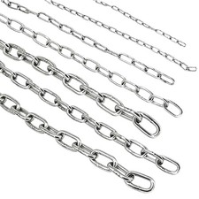 Edelstahl Rundstahlkette Ketten Kette Edelstahlkette lang / Kurzgliedrig