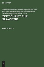 Zeitschrift Für Slawistik
