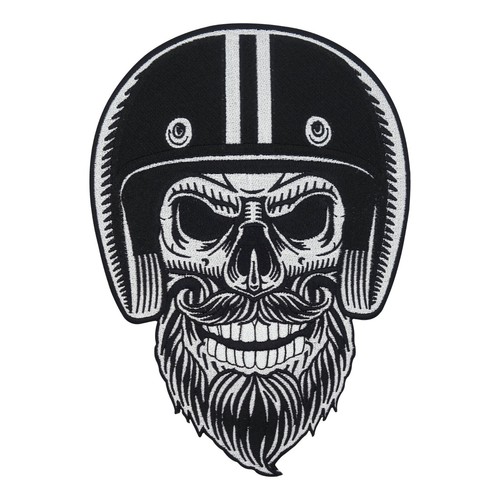 Großer bärtiger biker - bärtiger,