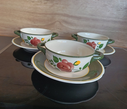 Suppentassen mit - 3x,