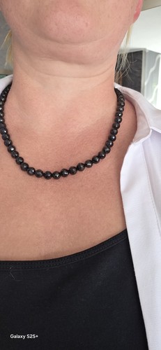 Edelsteinkette onyx spinell - onyx,
