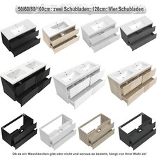 Badmöbel 50 60 80 100 120cm