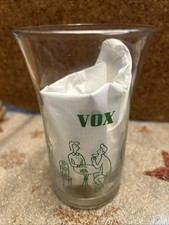 VOX-Glas Trinkglas Kaffee Vintage Rarität 50er Jahre