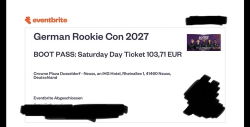 German rookie con 2027 - rookie, boot