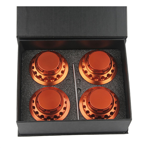 Orange 76mm nabendeckel - 4*,