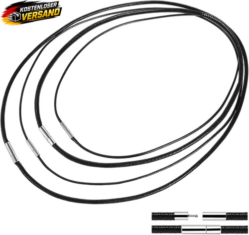 Lederhalsketten set stück - lederhalsketten, 4