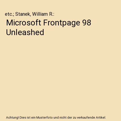 Microsoft frontpage - microsoft, 98