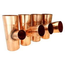 Kupfer Fallrohrabzweig 72° 60