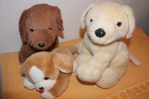 Hunde konvolut plüschfigur - 3, konvolut: