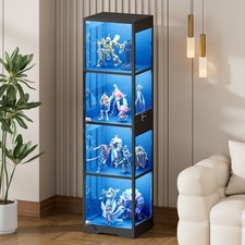 Glasvitrine mit farbiger - mit, 3-farbiger