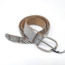 Sambrown Cowboysbelt 359016 Ledergürtel Nietengürtel Silber/Grau Leder Gr. 90