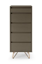 Kommode Metall und MDF Grau