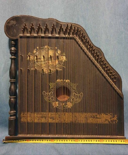Antike zither harfenzither - antike, /