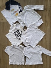 Langarmshirts 68 weiß blau s.Oliver Junge Unisex Baby Boss