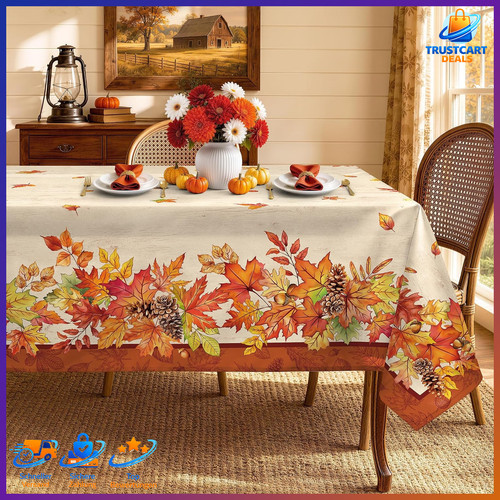 Tischdecke polyester herbst - tischdecke,