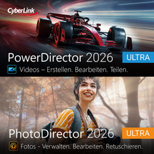 CyberLink PowerDirector 2026 Ultra + PhotoDirector 2026 Ultra KI-Duo Key eMail