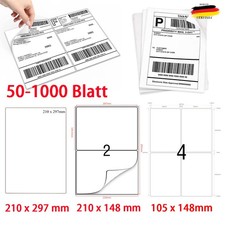 1000 Blatt DIN A4 Etiketten