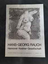 Ausstellungsplakat Hans Georg Rauch 1976 Kestner Gesellschaft Kunst Silberdruck