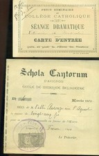 Alte Werbung Schola Cantorum Von Avignon 1900 & Kleines Katholisches Seminar