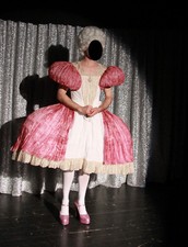 Rokoko Kleid Travestie, Showkostüm aus Theaterproduktion, Unikat Maßanfertigung