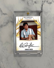 Charlie Sheen Charlie Harper Trading Card Fanart Auto Signature Autograph