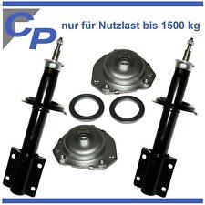 2 Gas Stossdämpfer vorne für Fiat Ducato 230 Q15 u 2 Federbeinlager Domlager