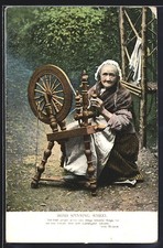 Ansichtskarte Irish Spinning