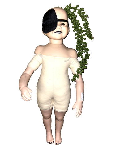 Vintage porzellan puppe - vintage,