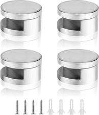 Glashalter 4mm Ecke -  4 Pack Spiegelclip Acrylglas Wandhalterung Glasregal, Kle