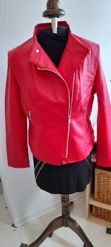Damen kurzjacke lederimitat - kurzjacke,