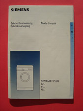 SIEMENS SIWAMAT PLUS 4.. * Vintage Anleitungssatz * 1993
