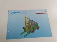 Playmobil 3003 NUR Bauplan Beschreibung für Gabelstapler M166