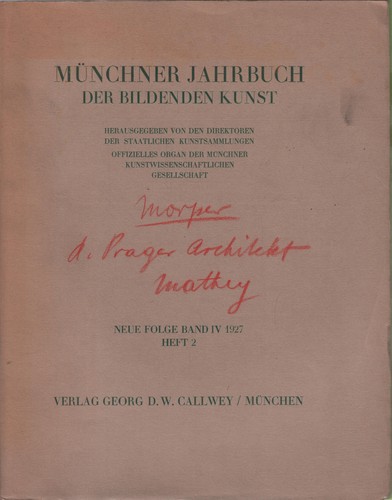 Münchener jahrbuch der - münchener,