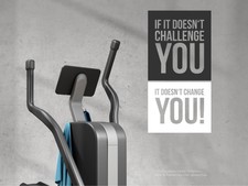 Fitness Wandtattoo Gym Aufkleber Wandaufkleber If it doesnt Challenge you #007