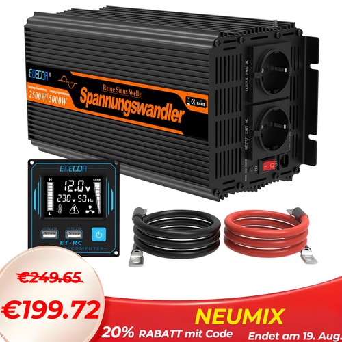 Edecoa wechselrichter 12v 230v - edecoa,