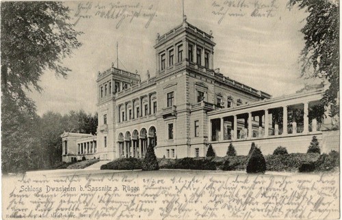Schloss dwasieden bei sassnitz - schloss,