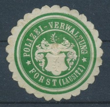 841688) DR Siegelmarke Polizei Verwaltung Forst Lausitz 