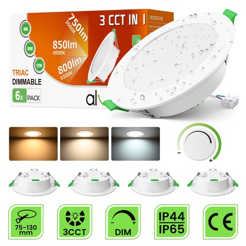 6er set led einbaustrahler - set,