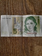 5 DM Deutsche Mark Schein