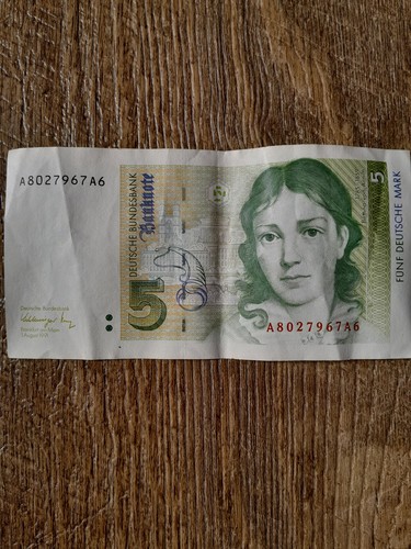 Deutsche mark schein - 5, dm