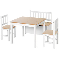 Kinder Tisch & Stuhl Set Beige