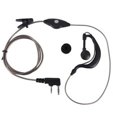 Schwarz 2 Pin PTT Mikrofon