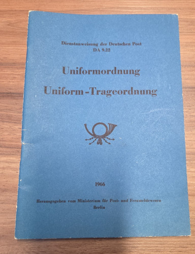 Deutsche post uniformordnung - post,