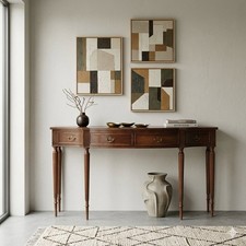 Vintage Konsole Buchenholz