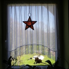 Scheibengardinen 2 edle in Schneeweiß