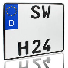 1 Quad Kennzeichen Schwarz